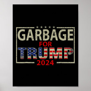 Müll für Trump 2024 T-Shirts Trump Unterstützer 20 Poster