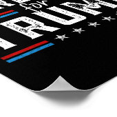 Müll für Trump 2024 Wir sind nicht Müll Abstimmung Poster (Ecke)