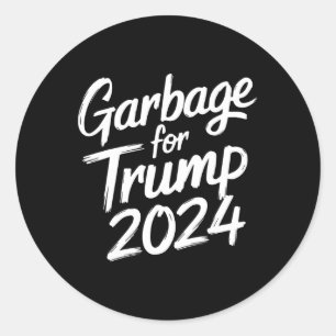 Müll für Trump 2024 Wir sind nicht Müll Abstimmung Runder Aufkleber