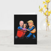 Müll für Trump 2024 Witzige Zeit, Garb auszuziehen Karte (Gelbe Blume)