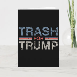 Müll für Trump 2025 Vintage Grunge Retro Müll Karte