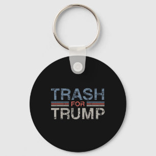 Müll für Trump 2025 Vintage Grunge Retro Müll Schlüsselanhänger