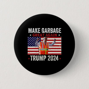 Müll für Trump macht amerikanischen Müll zu einem Button
