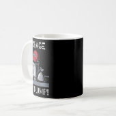 Müll für Trump Mega-Hutabfall kann Kaffeetasse (Vorderseite Links)