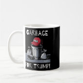 Müll für Trump Mega-Hutabfall kann Kaffeetasse (Links)