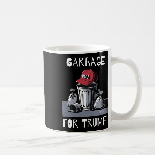 Müll für Trump Mega-Hutabfall kann Kaffeetasse (Rechts)