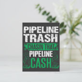 Müll Geld Pipeliner Schweißer Schweißen Pipeline G Postkarte (Stehend Vorderseite)