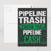 Müll Geld Pipeliner Schweißer Schweißen Pipeline G Postkarte (Vorne/Hinten)
