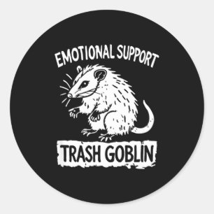 Müll Goblin Ssum Emotionale Unterstützung Lustiges Runder Aufkleber
