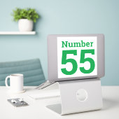 Müll kann Mülltonnen bis zu zweistelligen Ziffern  Aufkleber (Laptop auf Schreibtisch)