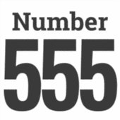 Müll kann Mülltonnen mit bis zu drei Ziffern verwe Aufkleber (Vorderseite)