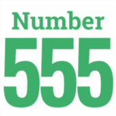 Müll kann Mülltonnen mit bis zu drei Ziffern verwe Aufkleber (Vorderseite)