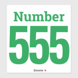 Müll kann Mülltonnen mit bis zu drei Ziffern verwe Aufkleber