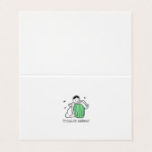 Müll kann und ein gemeines Zitat Visitenkarten (Außenseite Aufgefaltet)