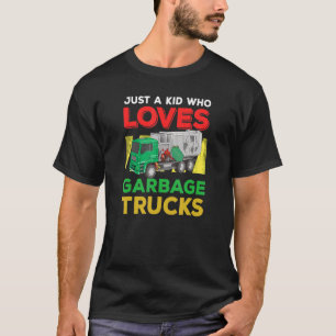 Müll Lächelnde LKW Junge Liebe Recycelnd Day Dustc T-Shirt
