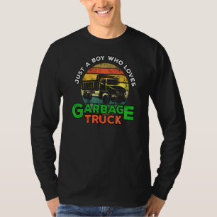 Müll Lächelnde LKW Junge Liebe Recycelnd Day Dustc T-Shirt