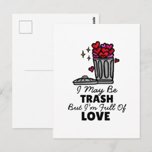 Müll Liebe Süße Lustige Valentinstag-Attribute Postkarte