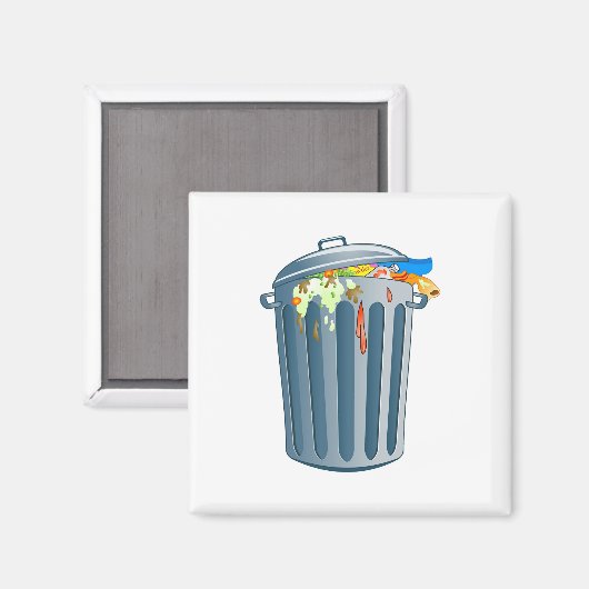 Müll Magnet (Vorderseite/Rückseite)