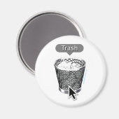 Müll Magnet (Vorderseite/Rückseite)