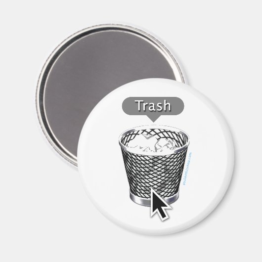 Müll Magnet (Vorderseite/Rückseite)