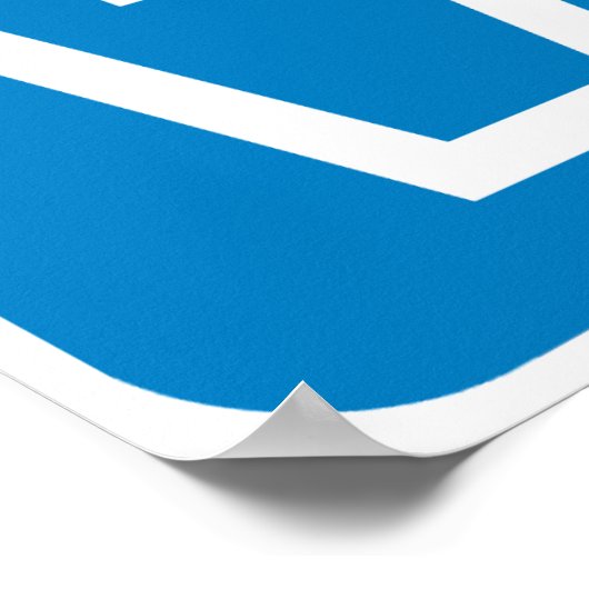 Müll / Mülleimer / Wegweiser für die Wiederverwert Poster (Ecke)