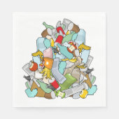 Müll Müllhalde Napkins Serviette (Vorderseite)