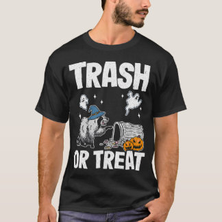 Müll oder Leckerei Racoon Raccoon Halloween T-Shirt