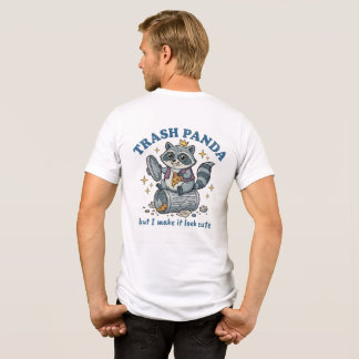 Müll-Panda Aber ich mache es süß aus Lustiger Wasc Tri-Blend Shirt