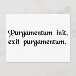 Müll rein, Müll raus. Postkarte