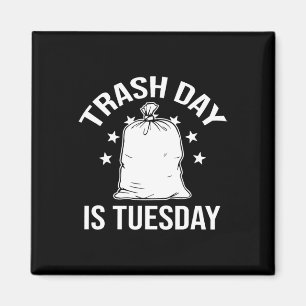Müll Tag Ist Dienstag Trump Müll Trump Retro Müllw Magnet
