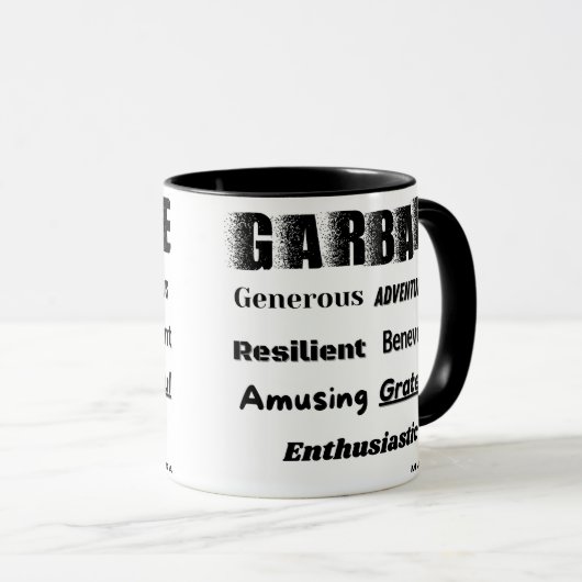 Müll Tasse (VorderseiteRechts)