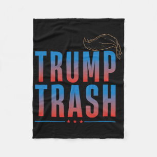 Müll Trump 2025 Grunge Müll Für Trump Lustiges Te Fleecedecke