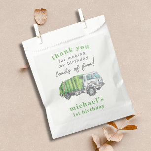 Müllabfuhr LKW 1. Geburtstag Danke Geschenk Geschenktütchen