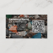 Müllabfuhr QR-Code-Logo Visitenkarte (Vorderseite)