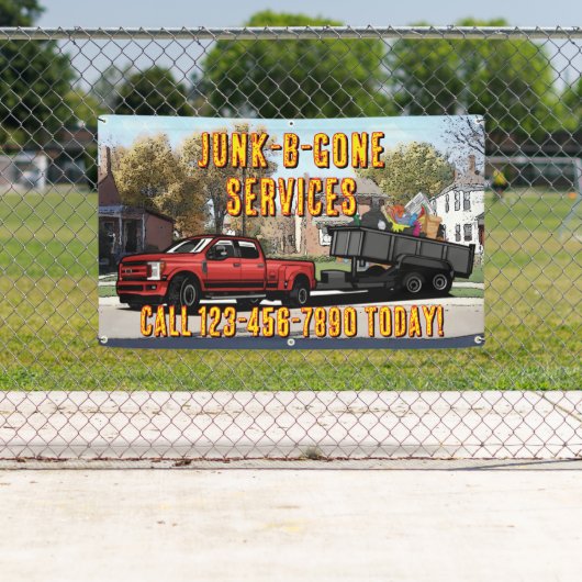 Müllabfuhr-Service-Werbung anpassen  Banner (Insitu)