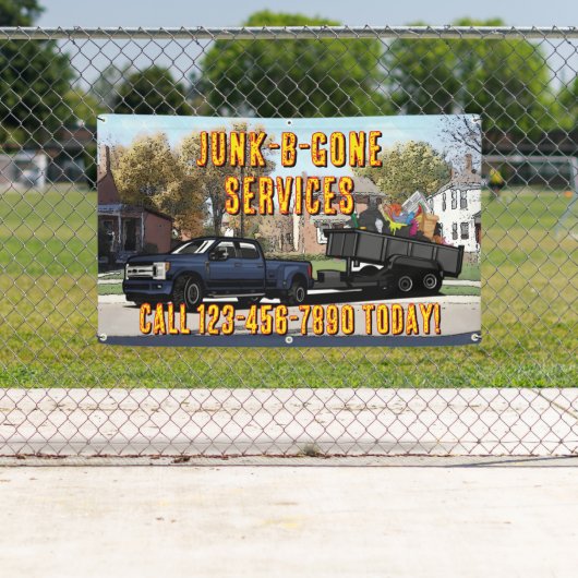Müllabfuhr-Service-Werbung anpassen Banner (Insitu)