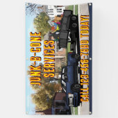 Müllabfuhr-Service-Werbung anpassen Banner (Vertikal)