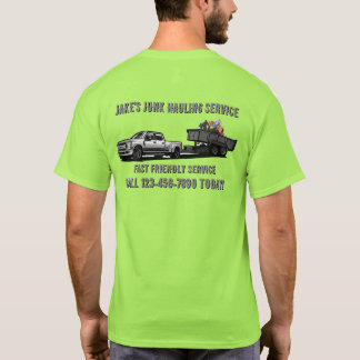 Müllabfuhr-Versanddienst-Branding anpassen T-Shirt