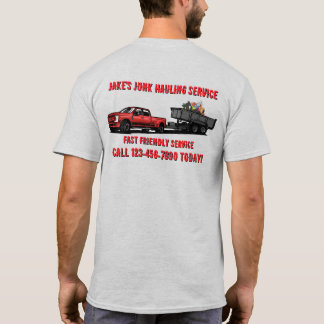 Müllabfuhr-Versanddienst-Branding anpassen T-Shirt