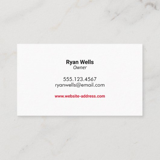 Müllabfuhr Visitenkarte (Rückseite)