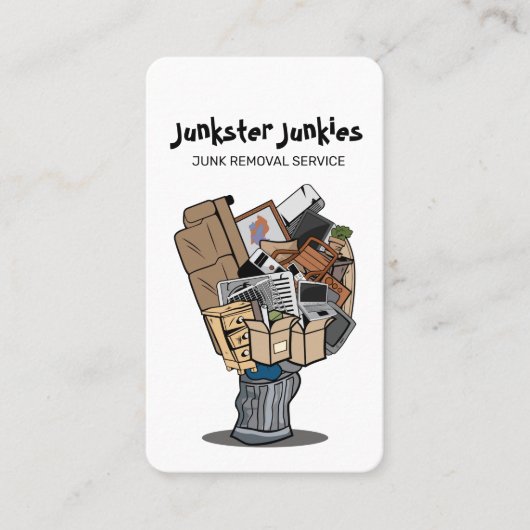 Müllabfuhr Visitenkarte (Vorderseite)