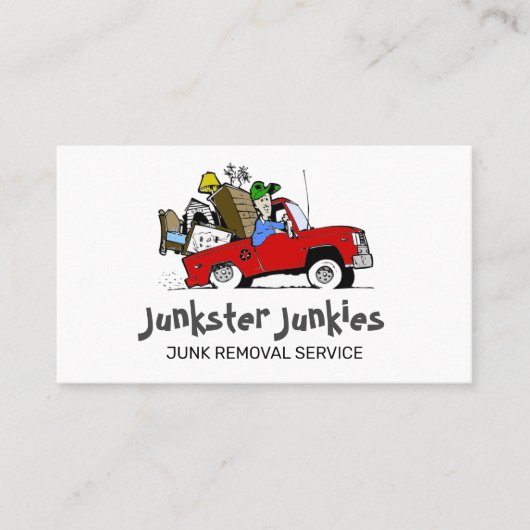 Müllabfuhr Visitenkarte (Vorderseite)