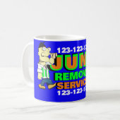 Müllbeseitigungsdienste beseitigen Müllabfuhr Kaffeetasse (Vorderseite Links)