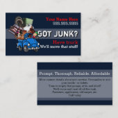 Müllbeseitigungsförderprogramm für Junk-Müllbeseit Visitenkarte (Vorne/Hinten)