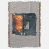 Müllcontainer-Feuer - lustiges Chaos Decke (Vorderseite Vertikal)