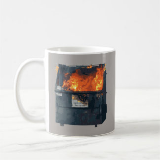 Müllcontainer-Feuer - lustiges heißes Durcheinande Kaffeetasse