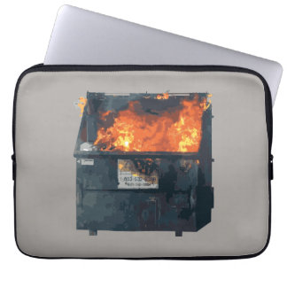 Müllcontainer-Feuer - lustiges heißes Durcheinande Laptopschutzhülle