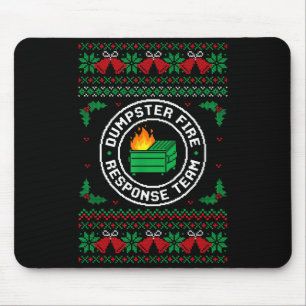 Müllcontainer-Feuer-Reaktionsteam-Hässliches-Chris Mousepad