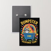 Müllcontainer-Feuer-Response-Team Sarkasmus-Meme L Button (Vorderseite/Rückseite)
