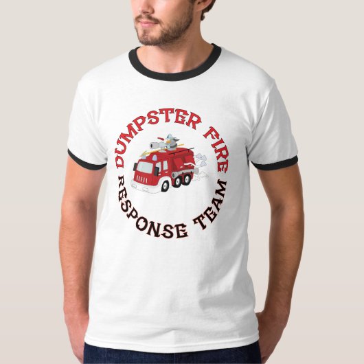 Müllcontainer-Feuerwehr T-Shirt (Vorderseite)